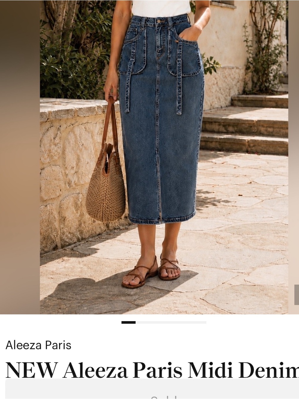 NEW Sample🔥 Aleeza Paris Denim Skirt – Blue and only one of a kind (Reposh)